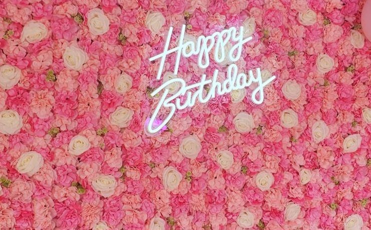 4D Flower Wall Backdrop
